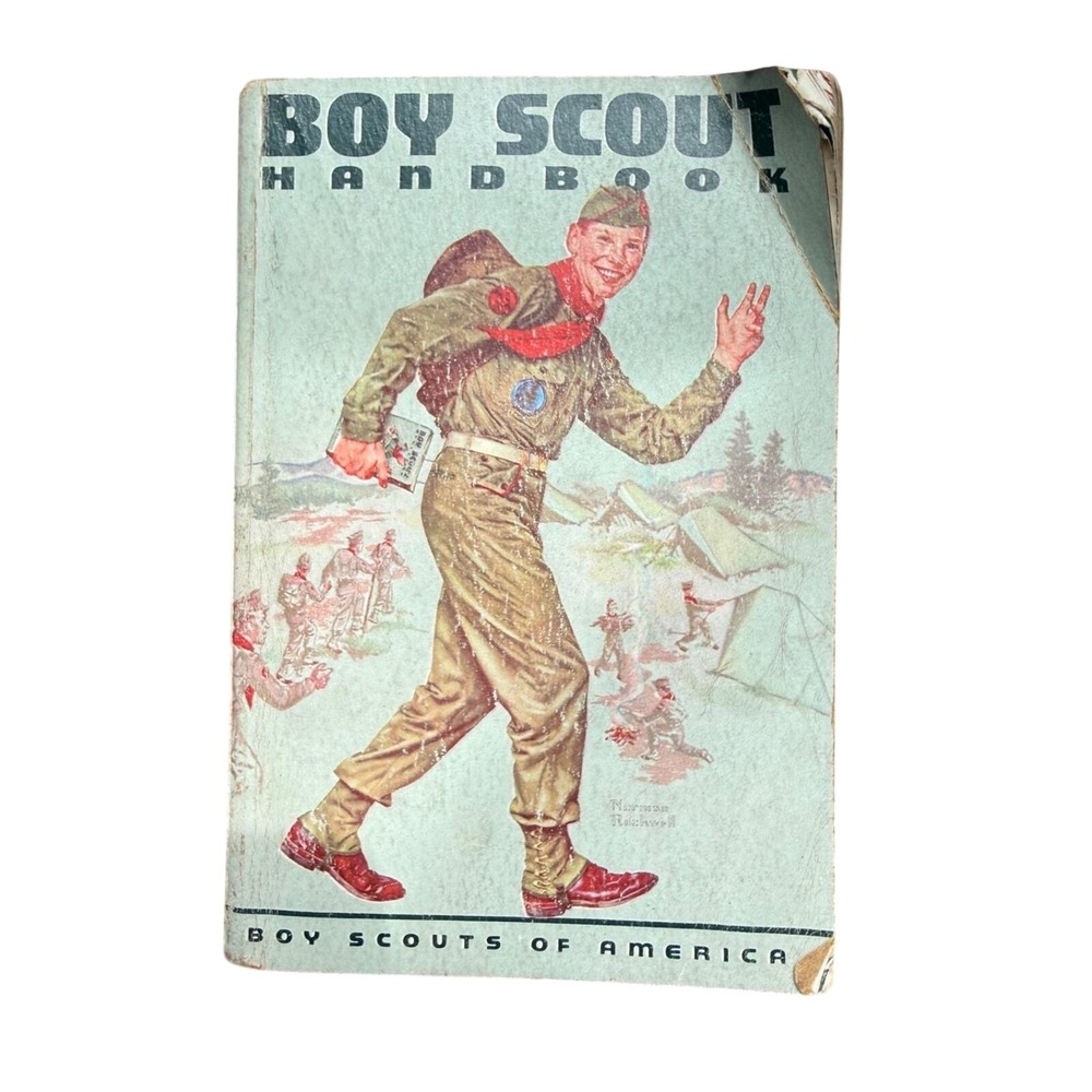 Boy Scouts of America Handbook Boys 1959 6th Edition 1st Printing Vintage BSA